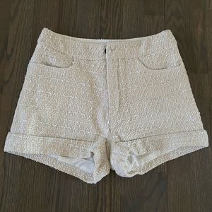 Tweed High Waisted Shorts Sz XS
